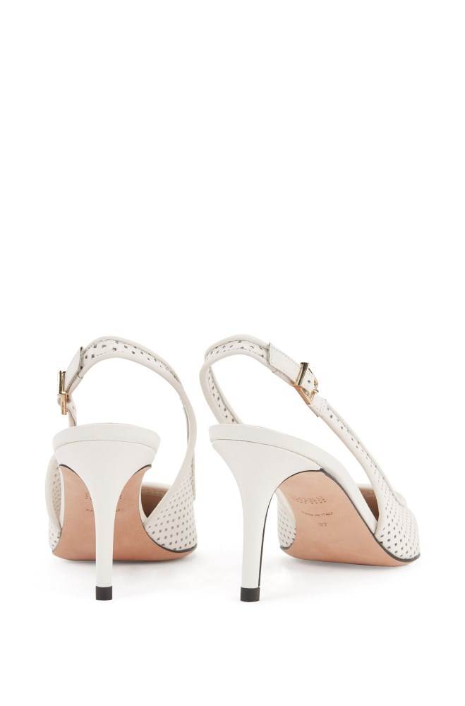 Hugo Boss Slingback pumps Hvite | qMwwCpvB