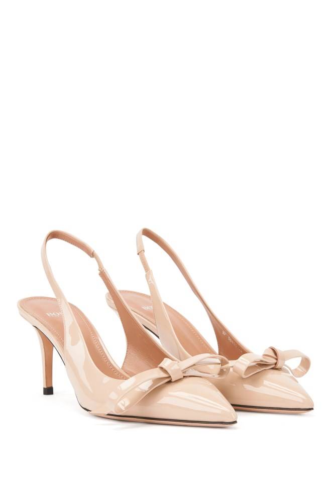 Hugo Boss Slingback pumps Lyse Beige | D59ShaiY