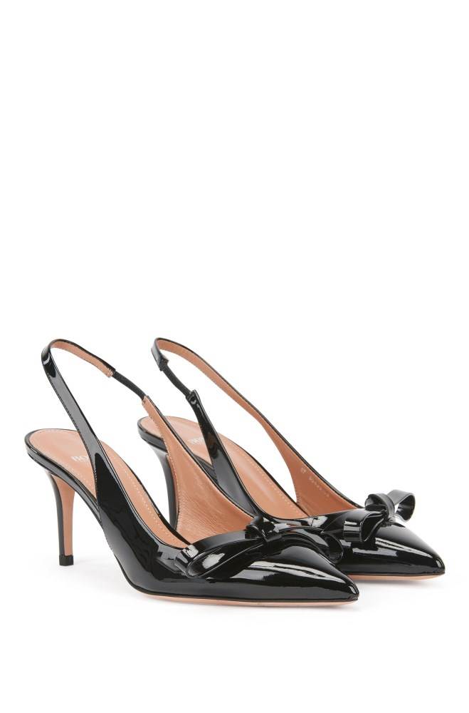 Hugo Boss Slingback pumps Svarte | ts7k0BXN