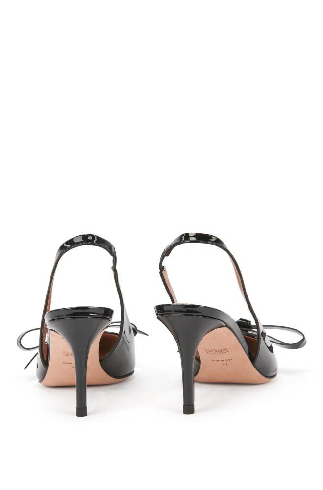 Hugo Boss Slingback pumps Svarte | ts7k0BXN