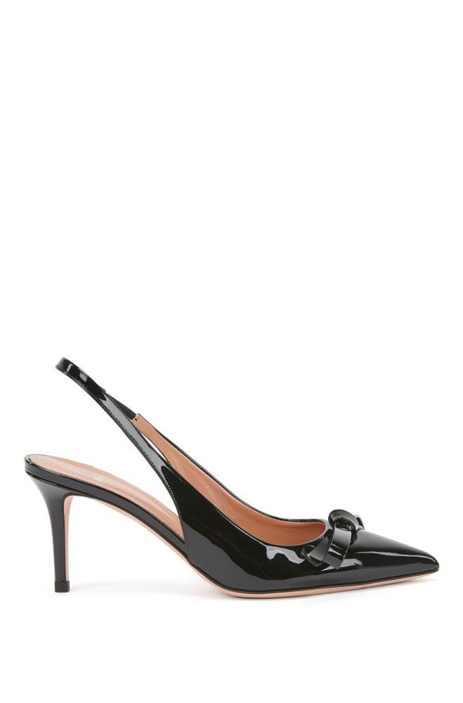 Hugo Boss Slingback pumps Svarte | ts7k0BXN