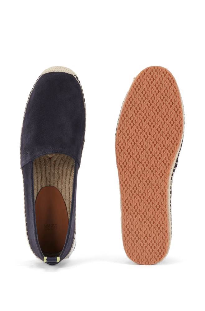 Hugo Boss Slip-on espadrilles Mørke Blå | XniWoGvV