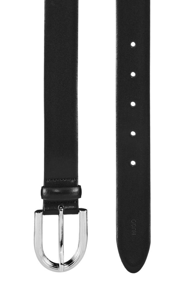 Hugo Boss Smooth-leather belt Svarte | UDD4JXgd