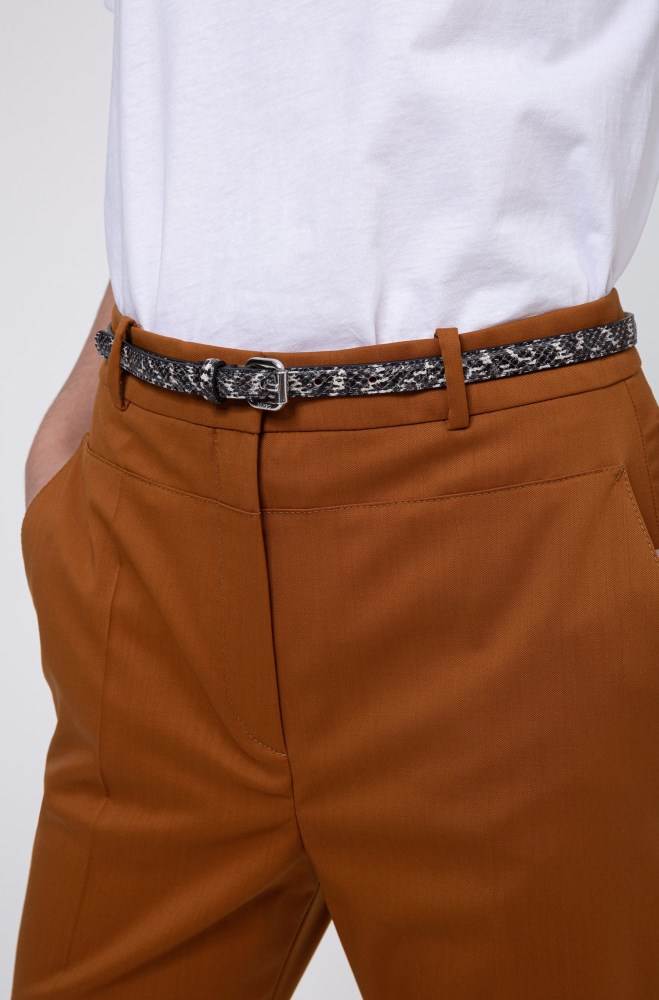 Hugo Boss Snakeskin-effect belt Patterned | HsbchgNM