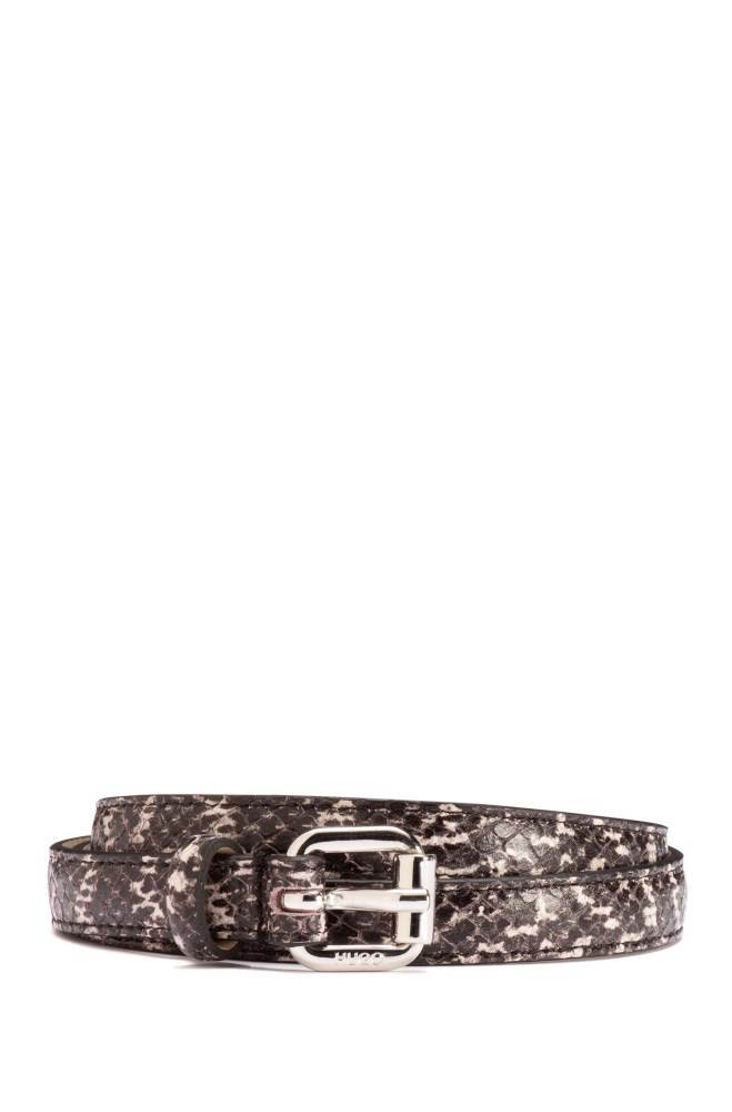 Hugo Boss Snakeskin-effect belt Patterned | HsbchgNM