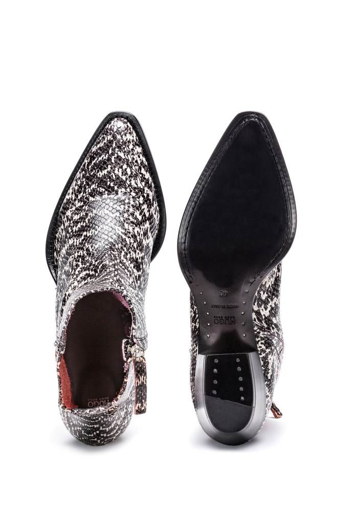 Hugo Boss Snakeskin-print booties Patterned | ZSlUQZzh