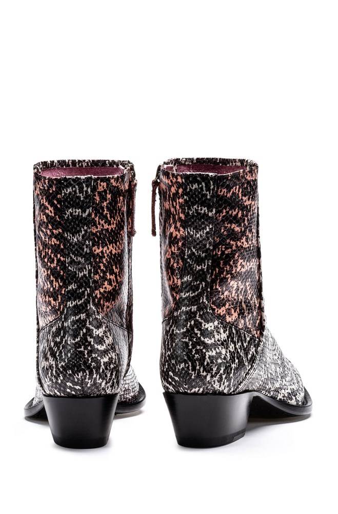 Hugo Boss Snakeskin-print booties Patterned | ZSlUQZzh