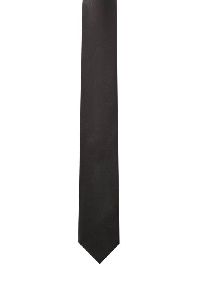 Hugo Boss Solid-tone tie Svarte | LiN7QnDh