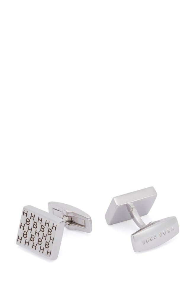 Hugo Boss Square cufflinks Sølv | wqXiopmE