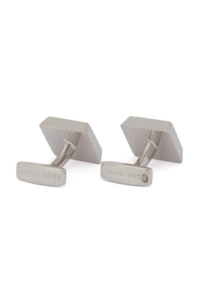 Hugo Boss Square logo-engraved cufflinks Mørke Blå | YAMM4stM