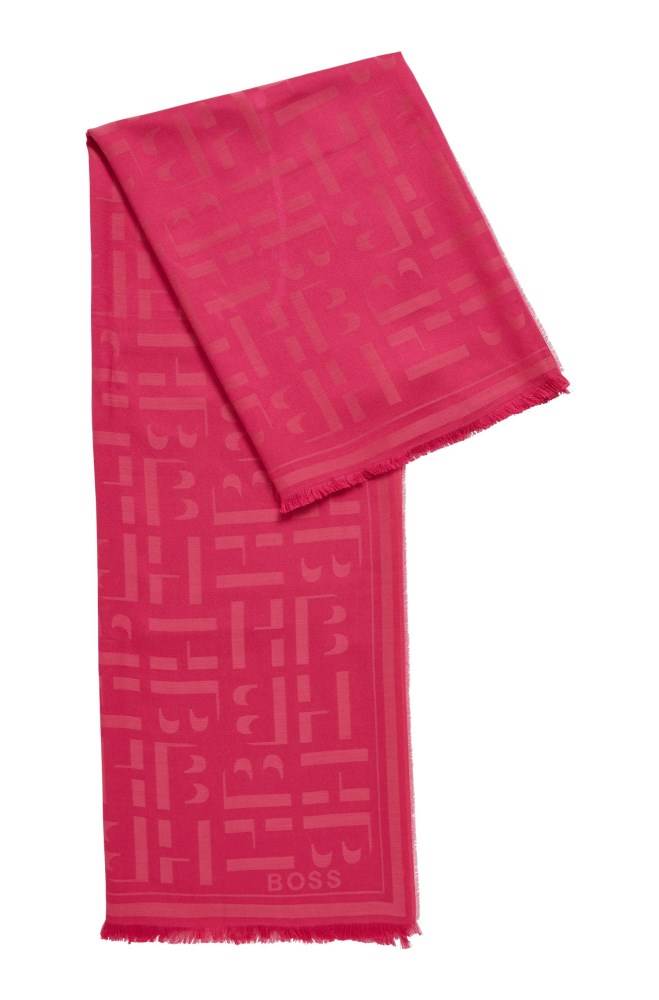 Hugo Boss Square scarf Rosa | vryCw1uW