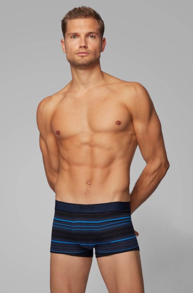 Hugo Boss Straight-cut trunks Mørke Blå | Nuy3uRxQ