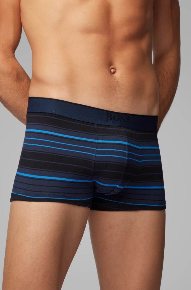 Hugo Boss Straight-cut trunks Mørke Blå | Nuy3uRxQ