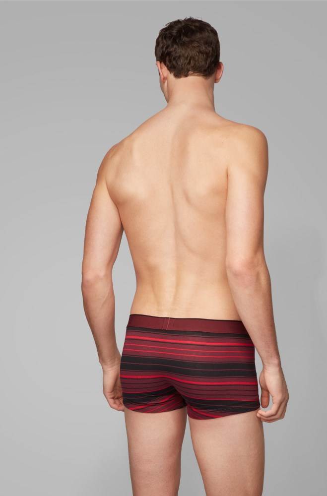 Hugo Boss Straight-cut trunks Mørke Rød | zK2xt5iN