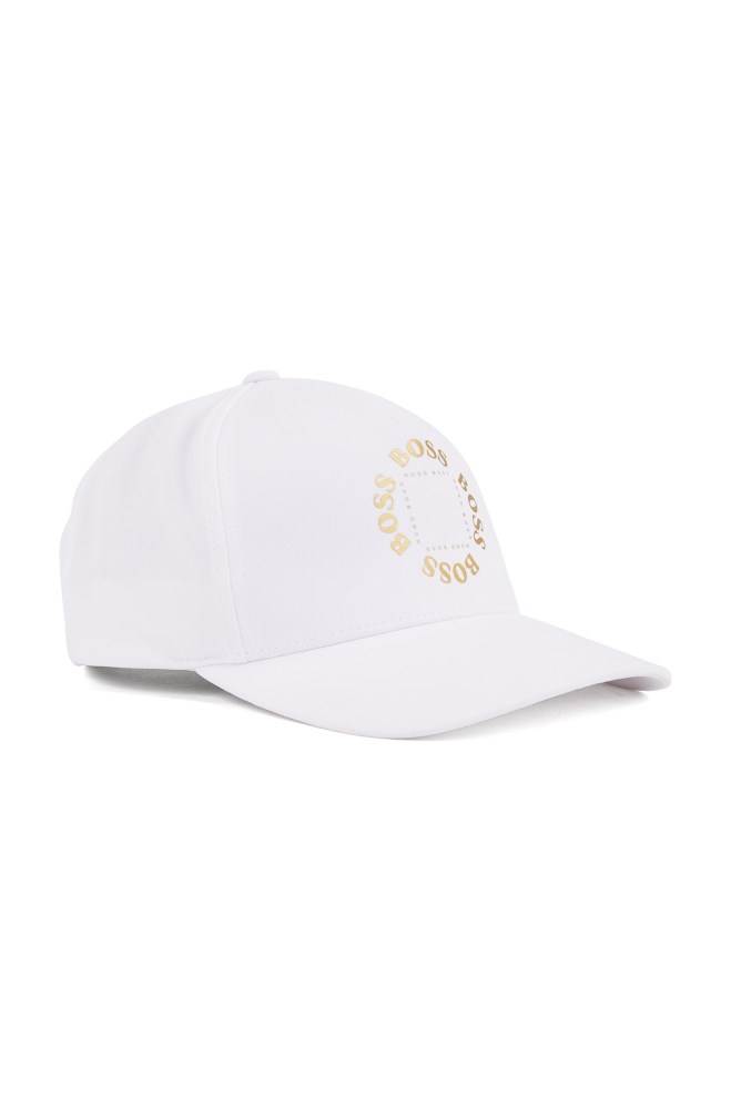 Hugo Boss Stretch-canvas cap Hvite | PlemyjYe