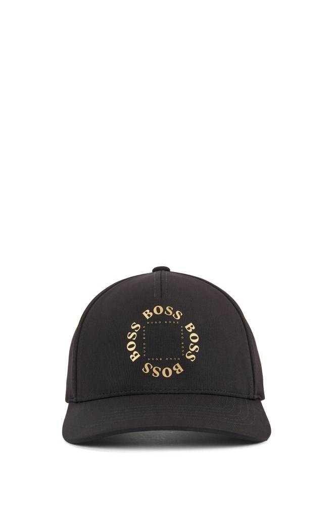 Hugo Boss Stretch-canvas cap Svarte | 6oELxeW2