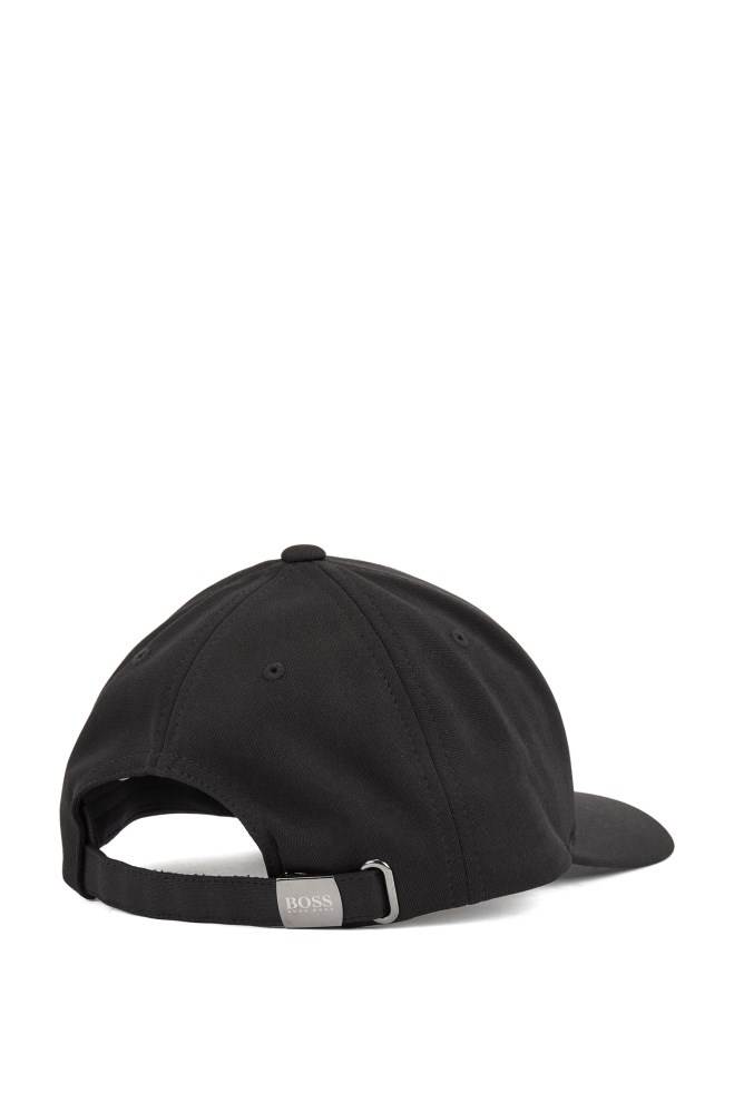 Hugo Boss Stretch-canvas cap Svarte | 6oELxeW2