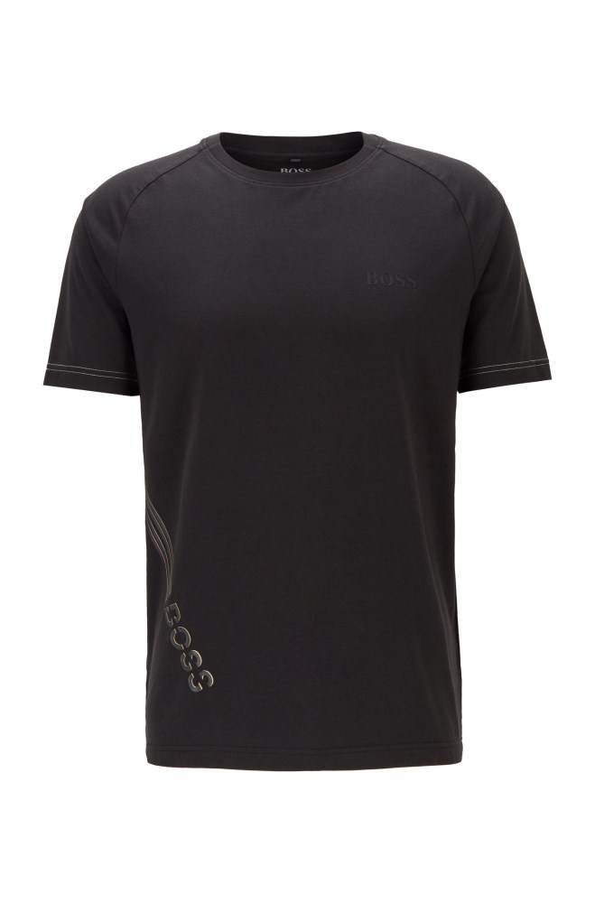 Hugo Boss Stretch-cotton T-shirt Svarte | CcxGsEn1