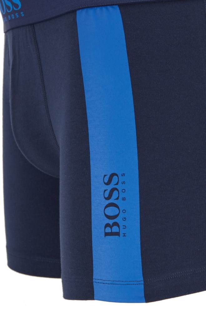 Hugo Boss Stretch-cotton boxer briefs Mørke Blå | GIfHYe18