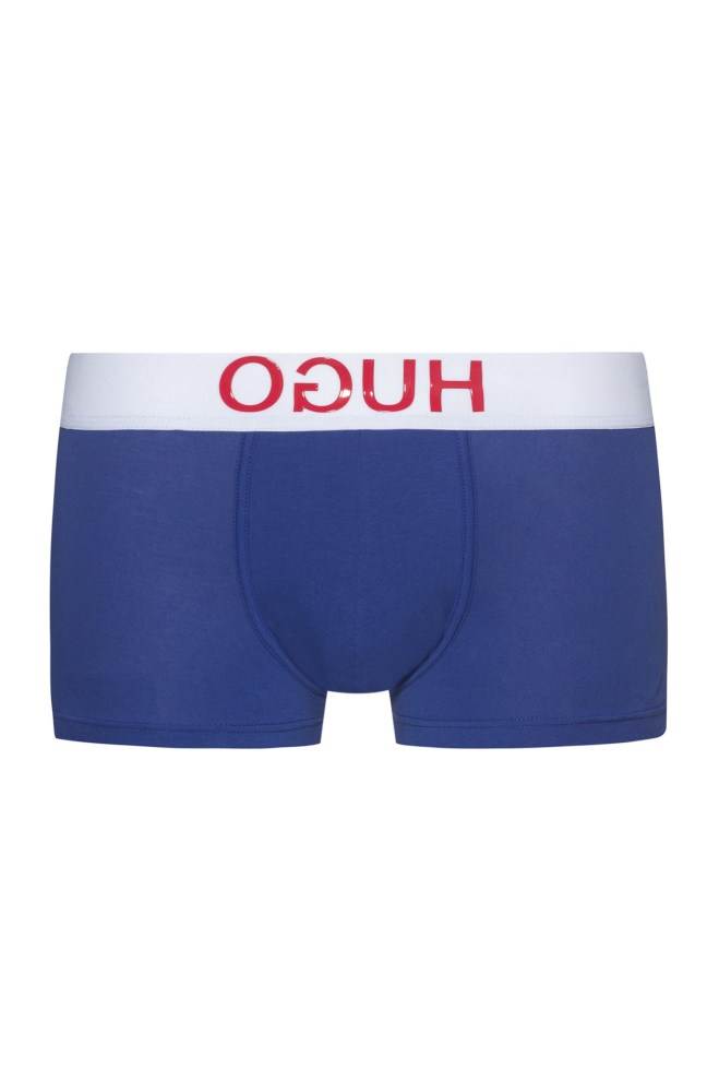 Hugo Boss Stretch-cotton trunks Blå | c5UlPvPt