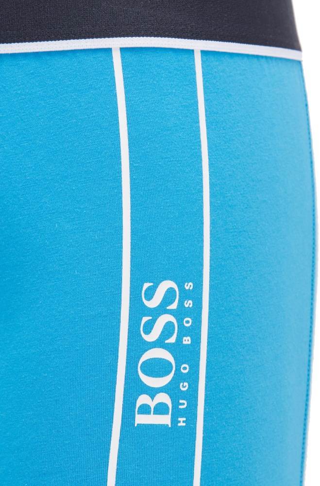 Hugo Boss Stretch-cotton trunks Blå | qzkmO5iY