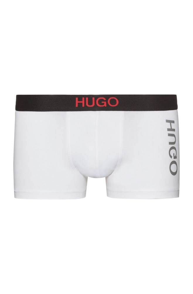 Hugo Boss Stretch-cotton trunks Hvite | PCsUUThp