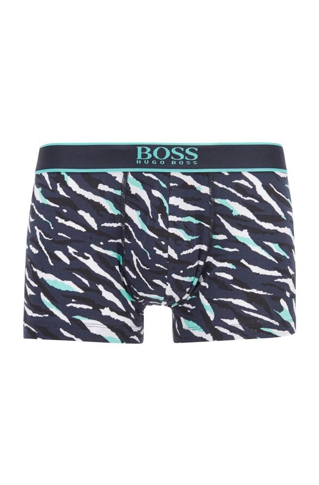 Hugo Boss Stretch-cotton trunks Mørke Blå | cKq4RsWS