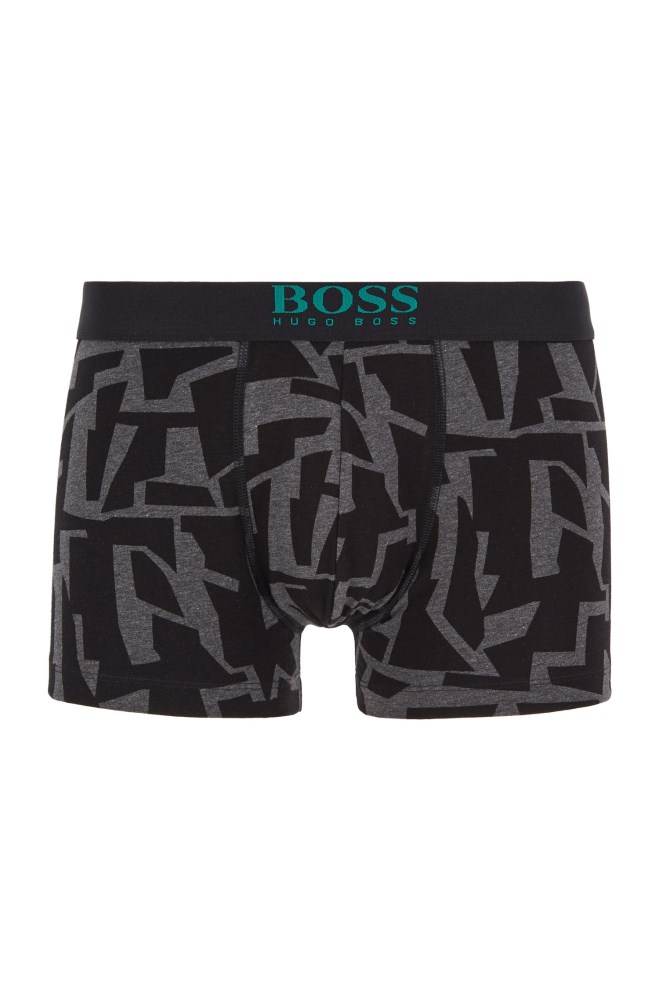 Hugo Boss Stretch-cotton trunks Mørke Grå | t5dxQqXJ