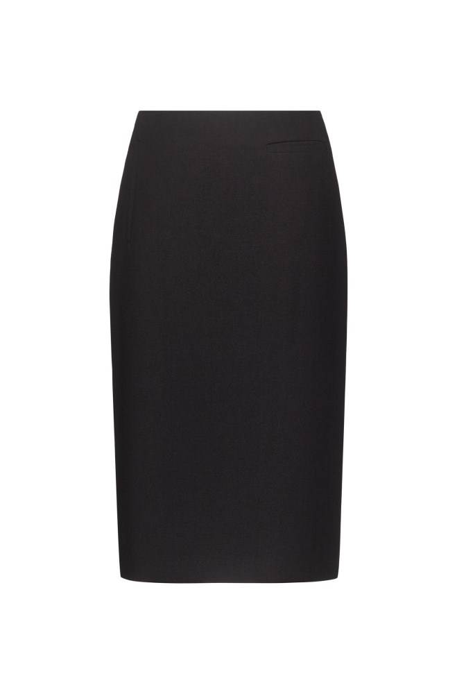 Hugo Boss Stretch-fabric pencil skirt Svarte | 6LTs2sY7