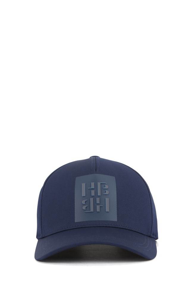 Hugo Boss Stretch-twill cap Mørke Blå | xg2ODTEt