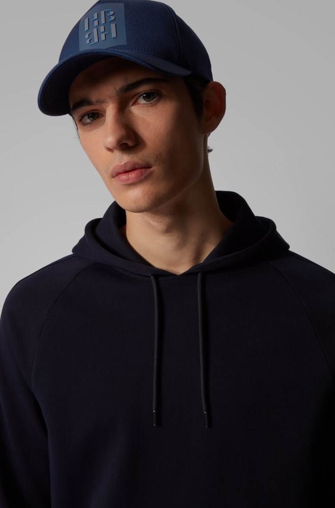 Hugo Boss Stretch-twill cap Mørke Blå | xg2ODTEt