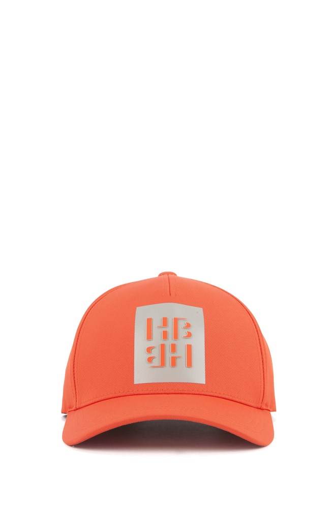 Hugo Boss Stretch-twill cap Oransje | XkZFRiSN