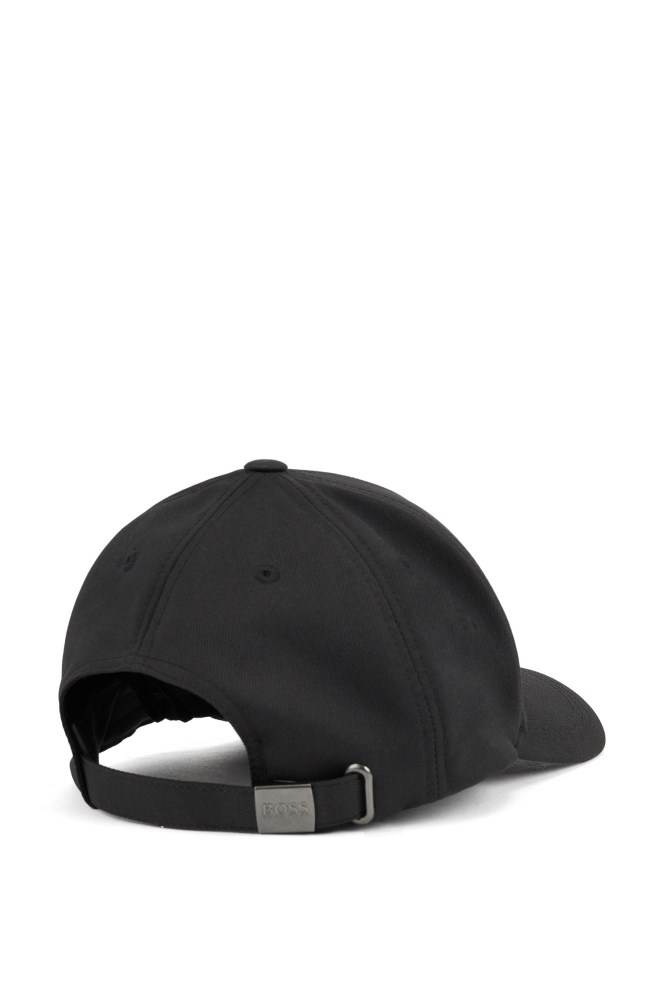 Hugo Boss Stretch-twill cap Svarte | HIaI5iUD