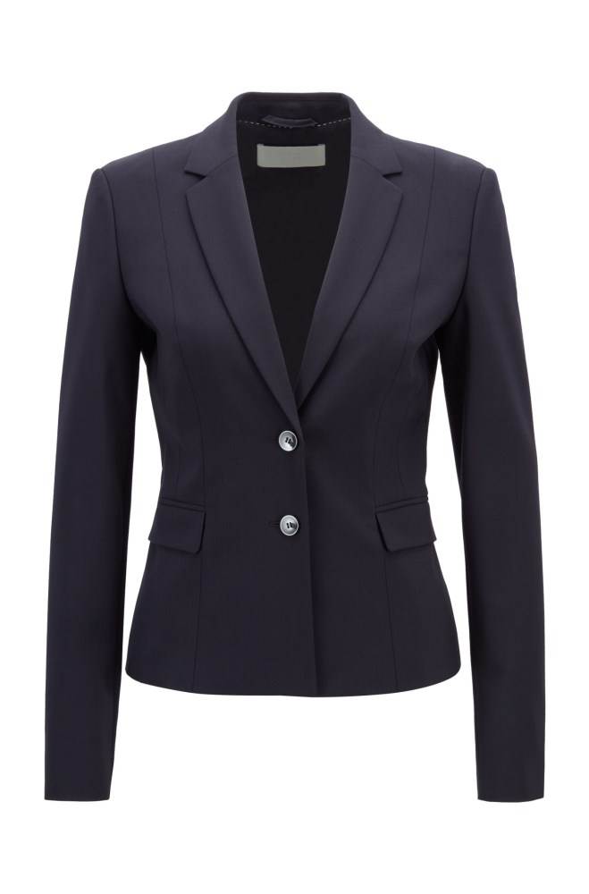 Hugo Boss Stretch wool jacket Mørke Blå | MgNPtoUT