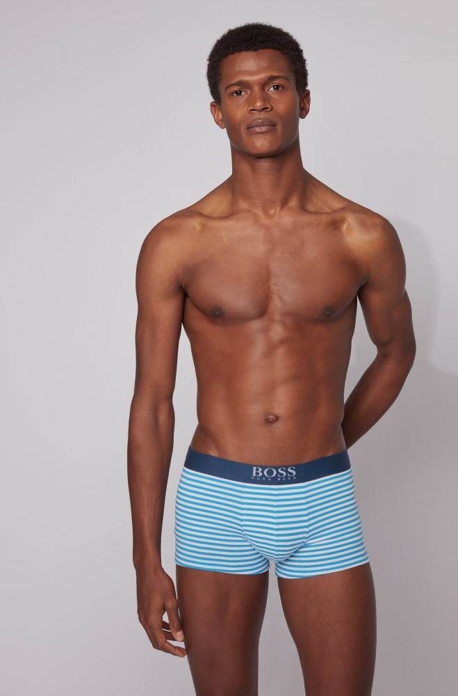 Hugo Boss Striped trunks Blå | tWyAXOZY