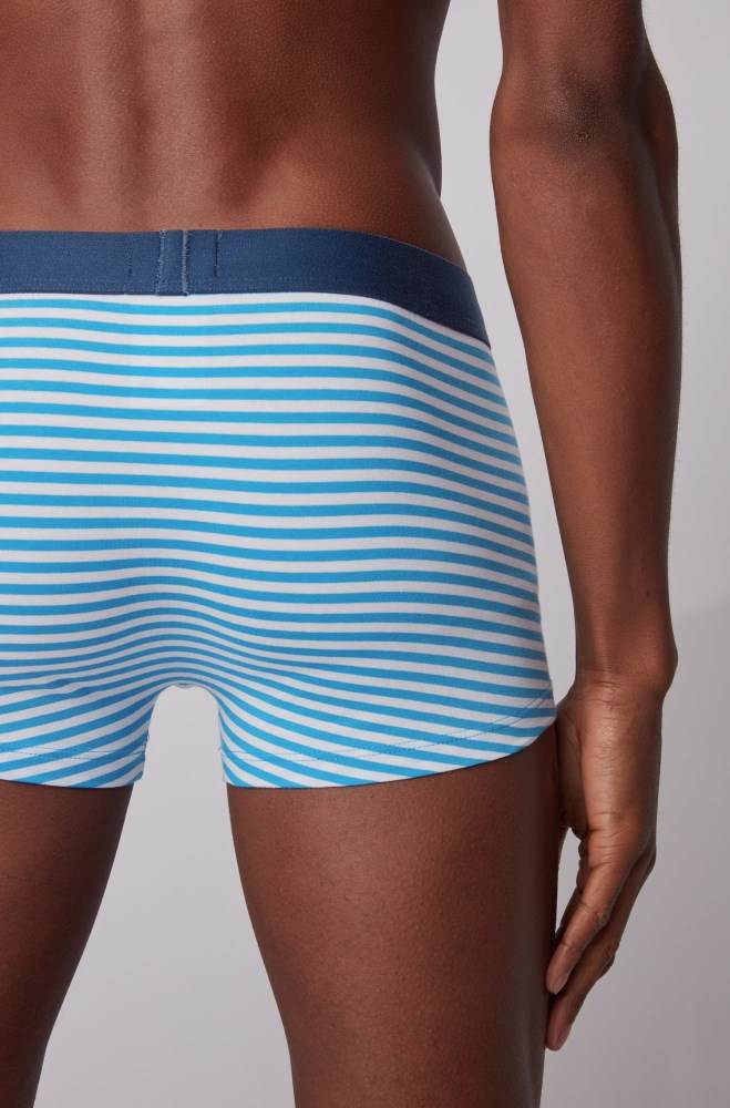 Hugo Boss Striped trunks Blå | tWyAXOZY