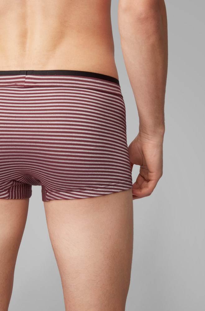 Hugo Boss Striped trunks Mørke Rød | dw5p4ghA