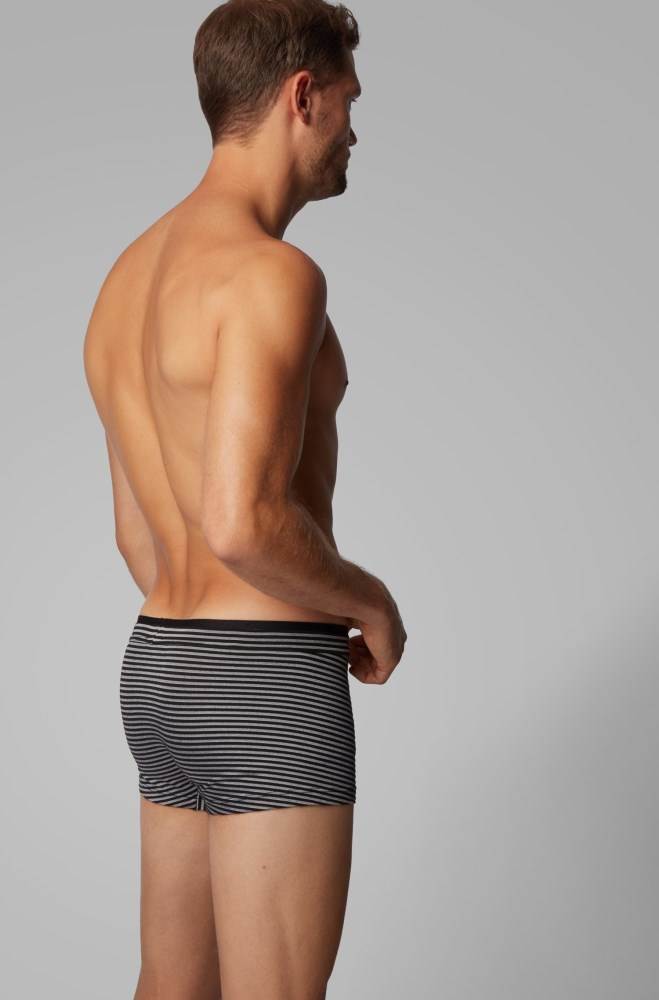 Hugo Boss Striped trunks Svarte | Sb3UKN7u