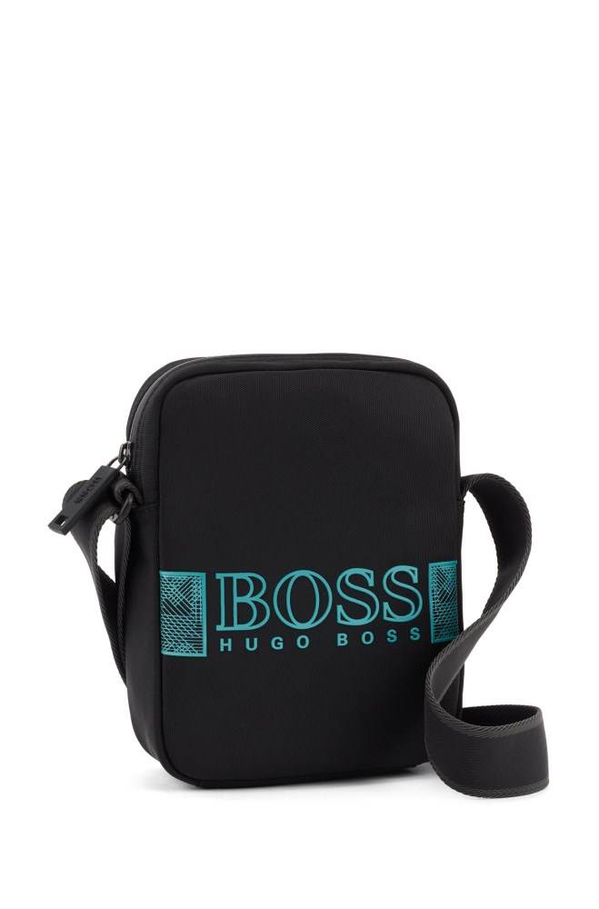 Hugo Boss Structured-nylon reporter bag Svarte | mdAWnj6S