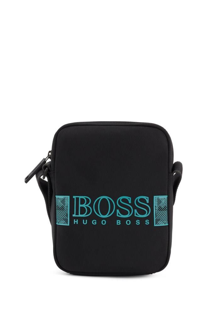 Hugo Boss Structured-nylon reporter bag Svarte | mdAWnj6S