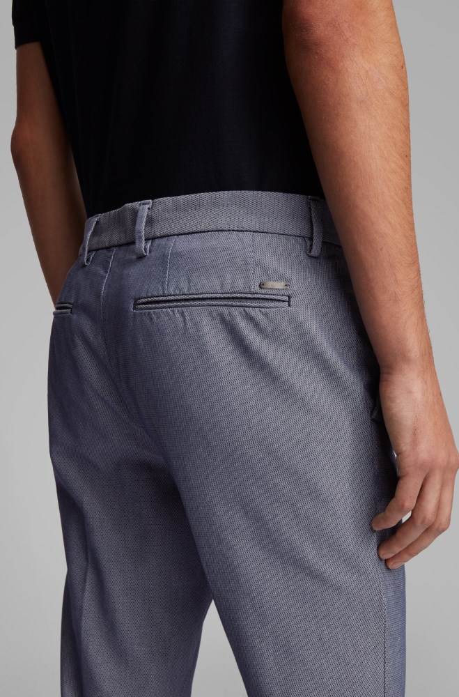 Hugo Boss Tapered-fit chinos Mørke Blå | JiFxUniL