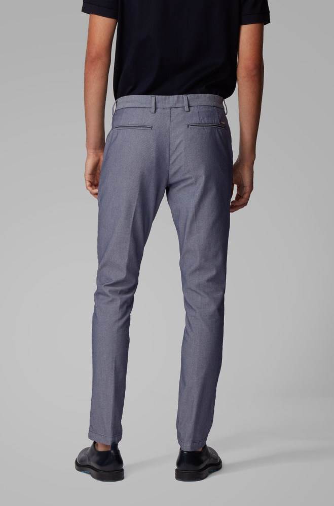 Hugo Boss Tapered-fit chinos Mørke Blå | JiFxUniL