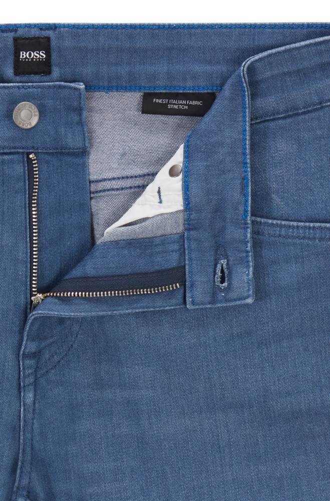 Hugo Boss Tapered-fit jeans Blå | Vb3uBNK6