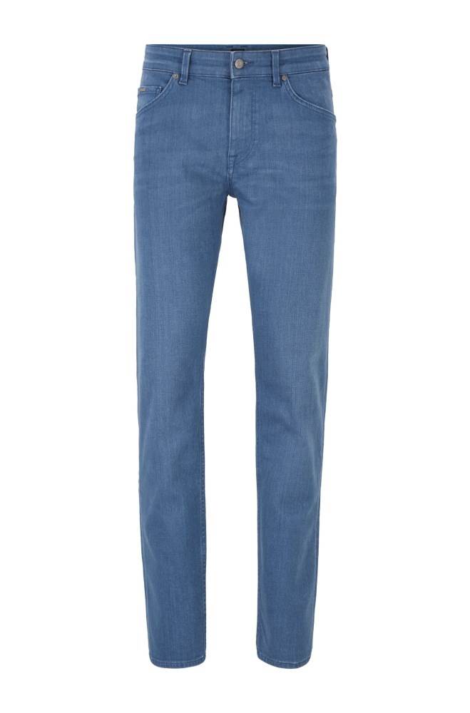 Hugo Boss Tapered-fit jeans Blå | Vb3uBNK6