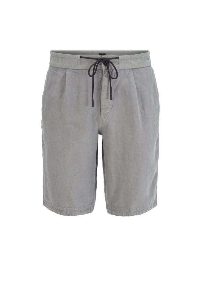 Hugo Boss Tapered-fit shorts Grå | 3Gtn3ZO7