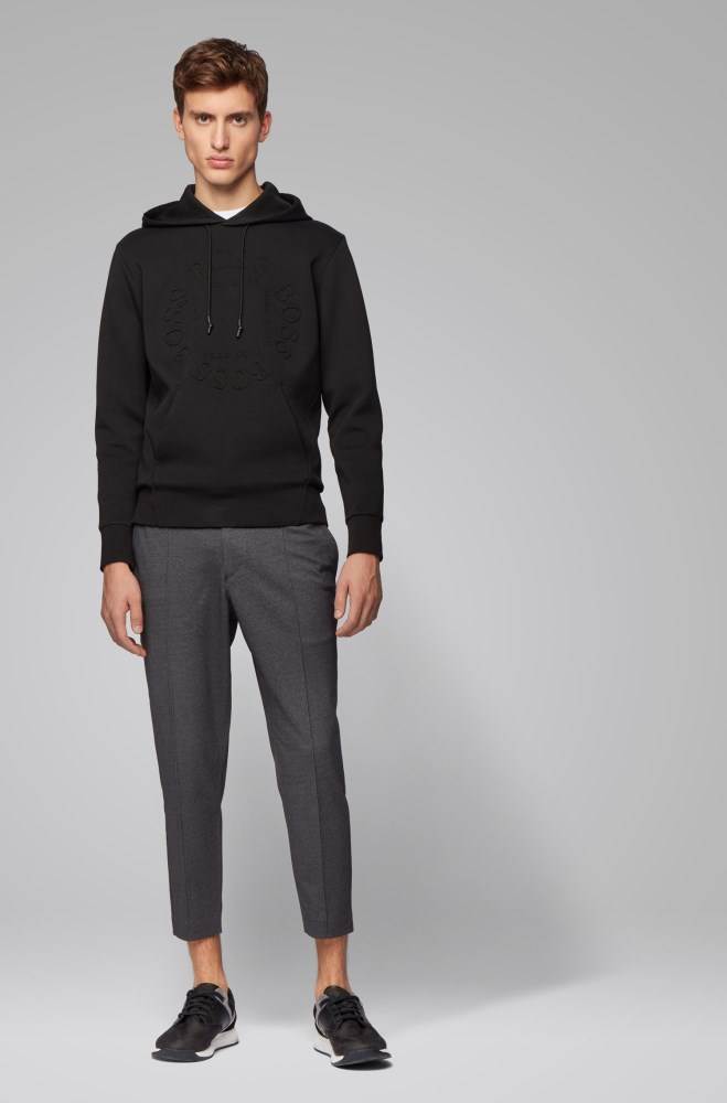 Hugo Boss Tapered-fit trousers Grå | rzyKp45J