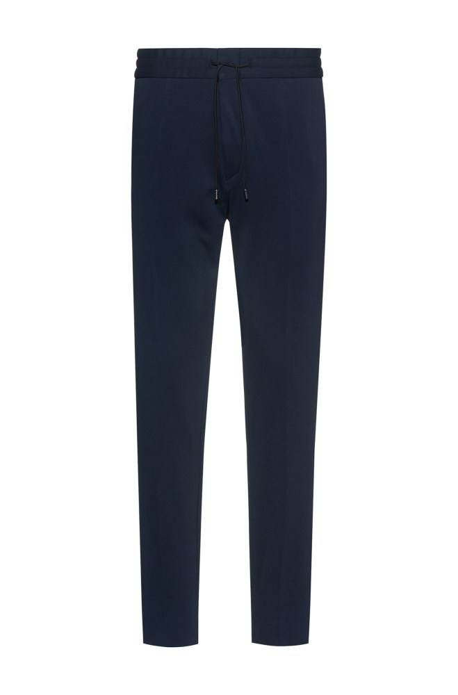 Hugo Boss Tapered-fit trousers Mørke Blå | 6Lv8N71l