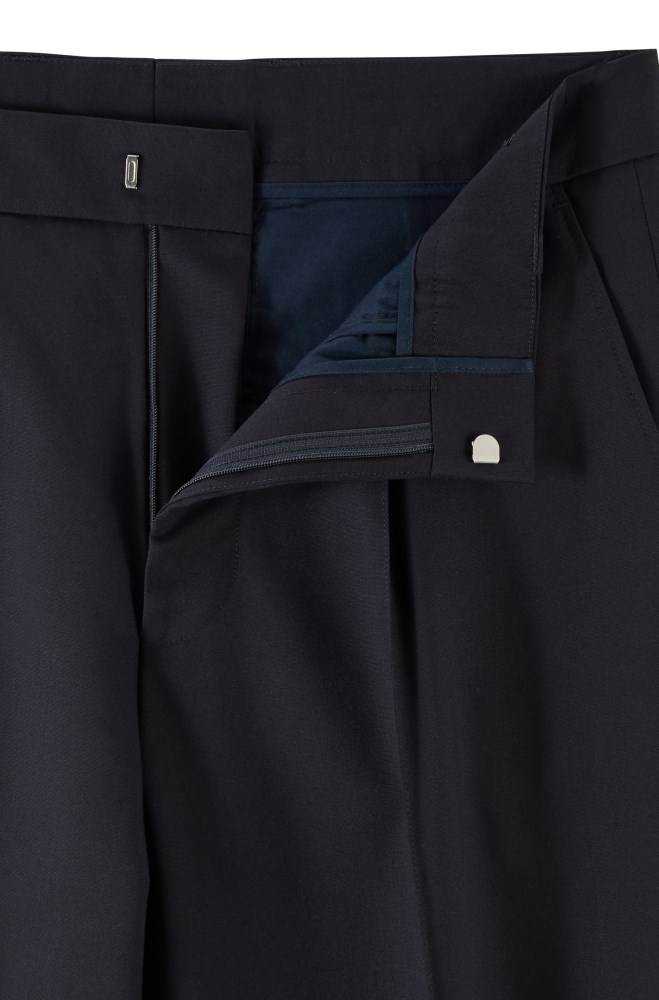 Hugo Boss Tapered-fit trousers Mørke Blå | ocQz102v