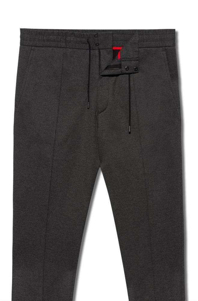 Hugo Boss Tapered-fit trousers Mørke Grå | 3uPy1lgn