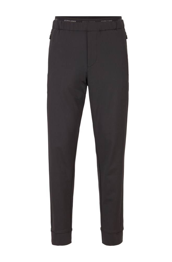 Hugo Boss Tapered-fit trousers Svarte | RSVAJerK